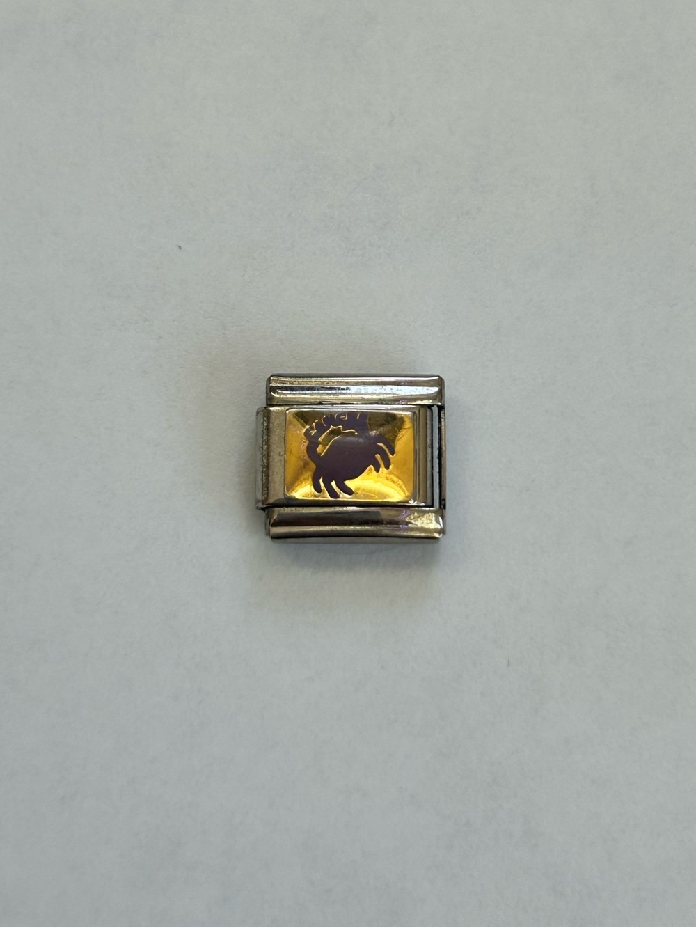 Italian Charm Link with Cancer Zodiac